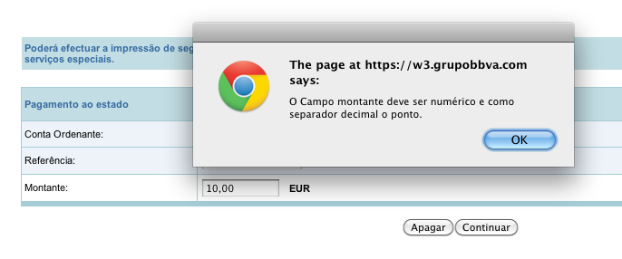Pagamento de serviços no BBVA